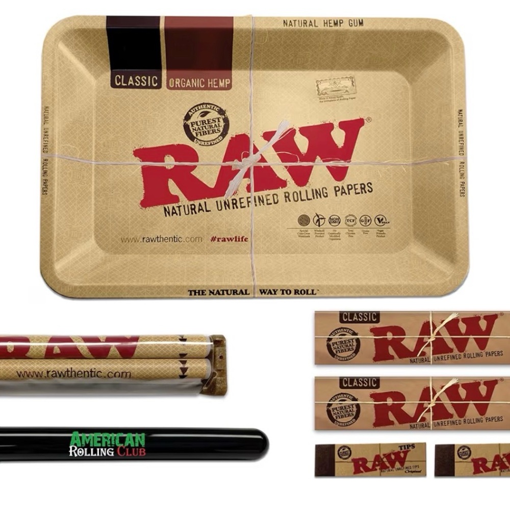 RAW Rolling Tray and Accessories Set